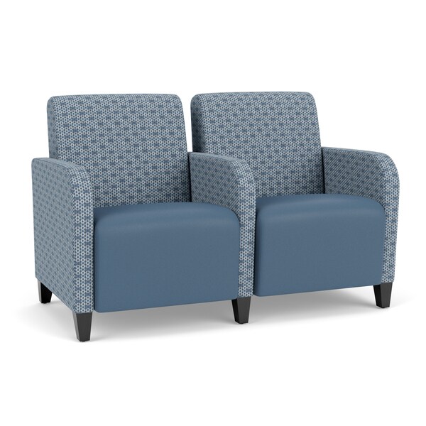 Lesro Siena 2 Seat Tandem Seating, Black, RS RainSong Back, MD Titan Seat, RS RainSong Panels SN2103 - main